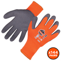 Proflex By Ergodyne Orange Coated Lightweight Winter Work Gloves, L, PK144 7401-CASE